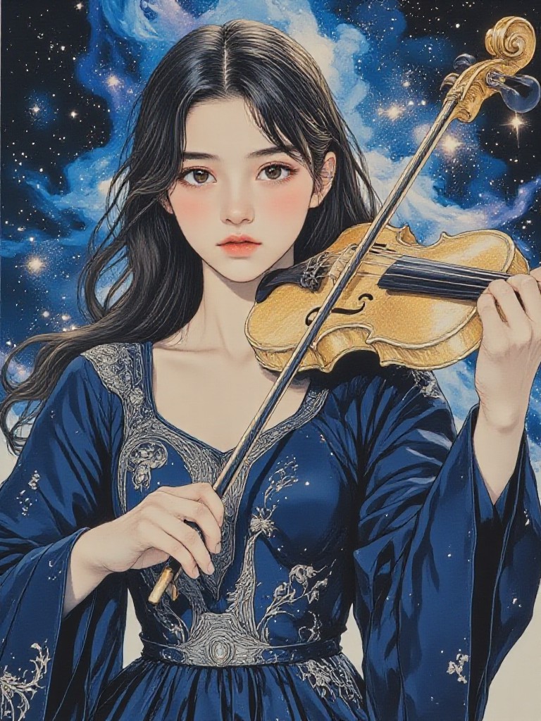 🪐 Galaxy Violinist(Video) image