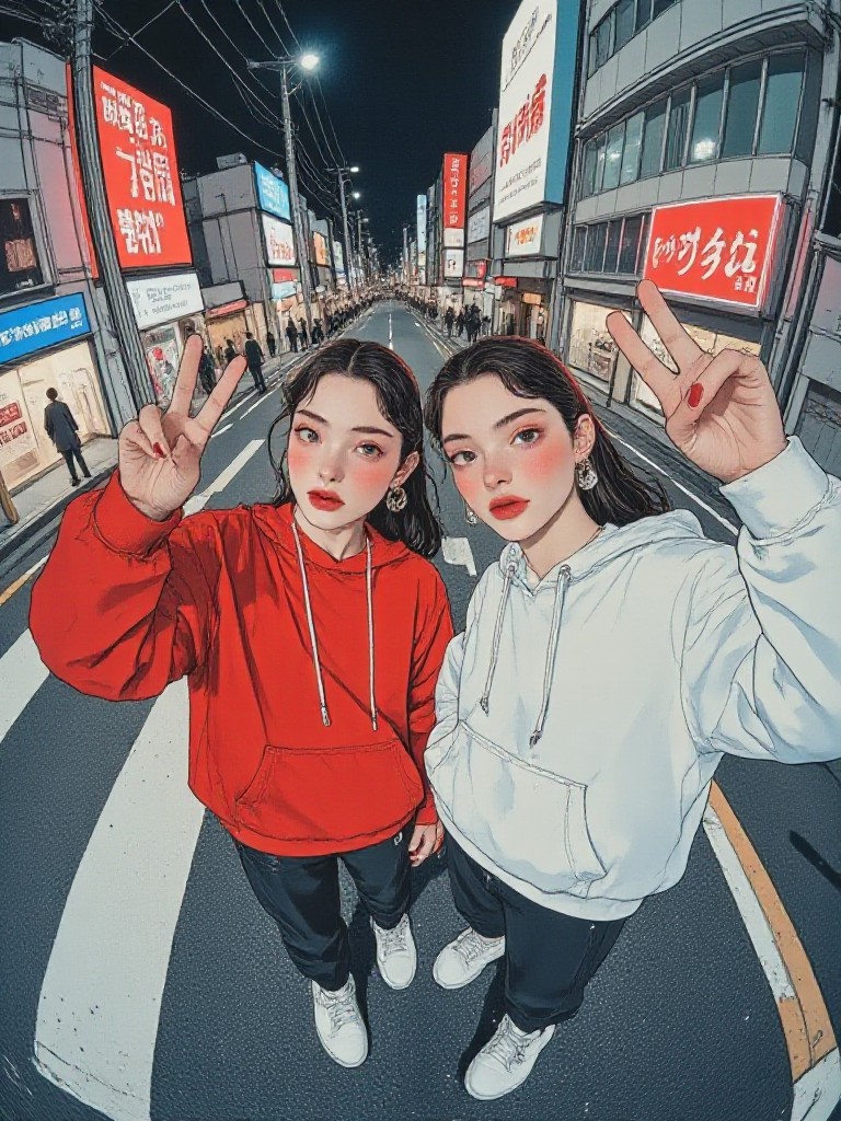 Twins on the streets of Tokyo(Video) image