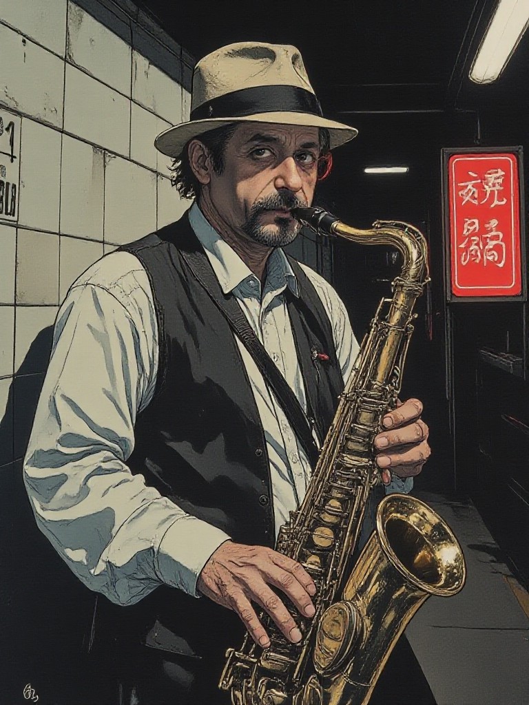 🎷 Saxophonist in the Underground Passage (Video) image