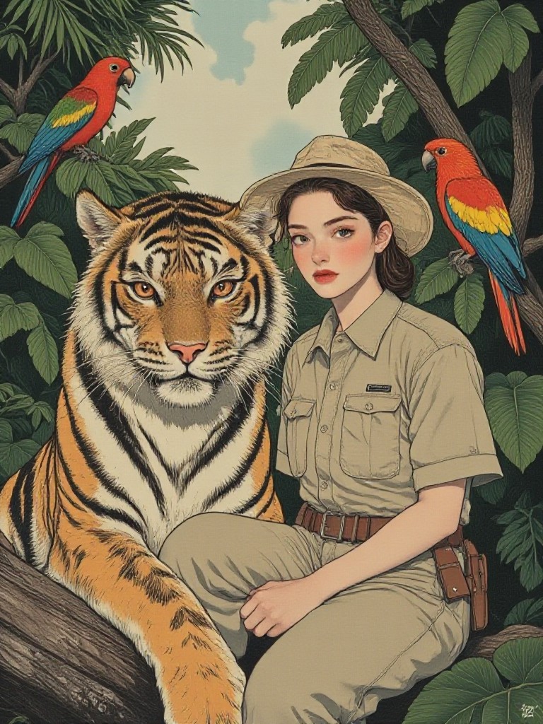 🐯 Tiger and the Forest Explorer(Video) image