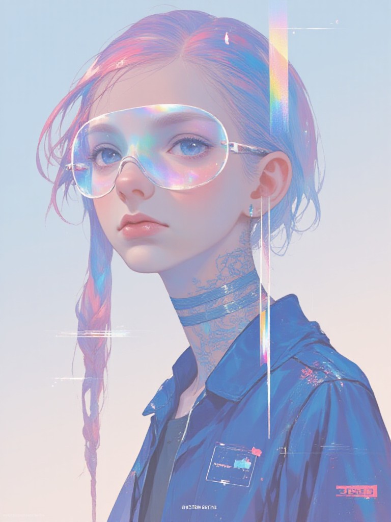 🌀 Laser colorful cyber Portrait(Video) image