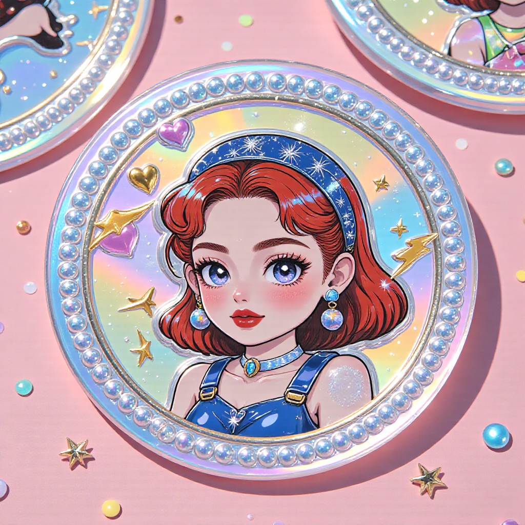 🪙 Cute 2D Round Badge(Video) image