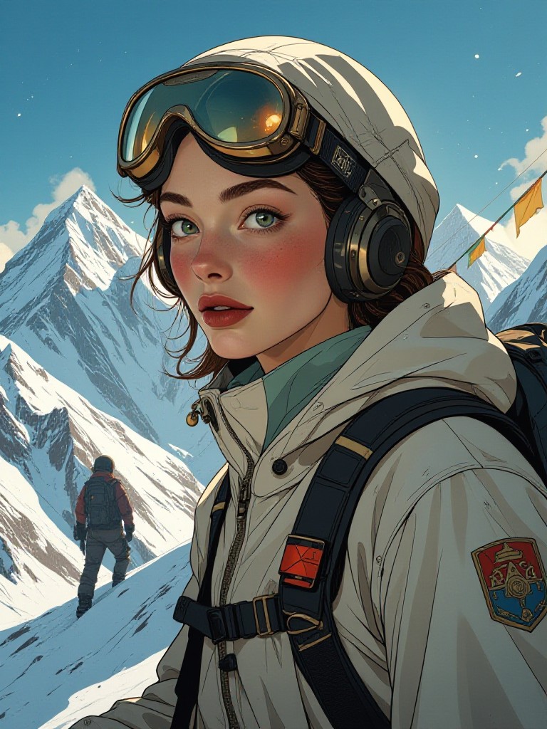 On the Snowy Peak of Mount Everest(Video) image