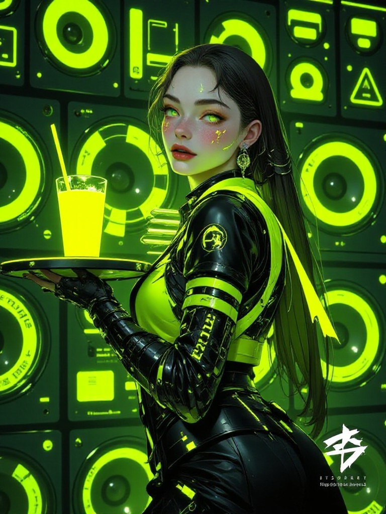 Serving Drinks at Cyber ​​Nightclub(Video) image