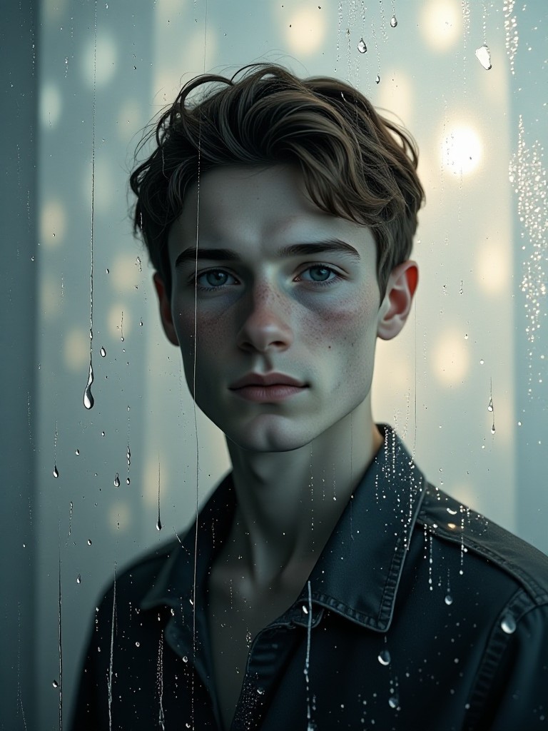 Behind frosted glass(Video) image