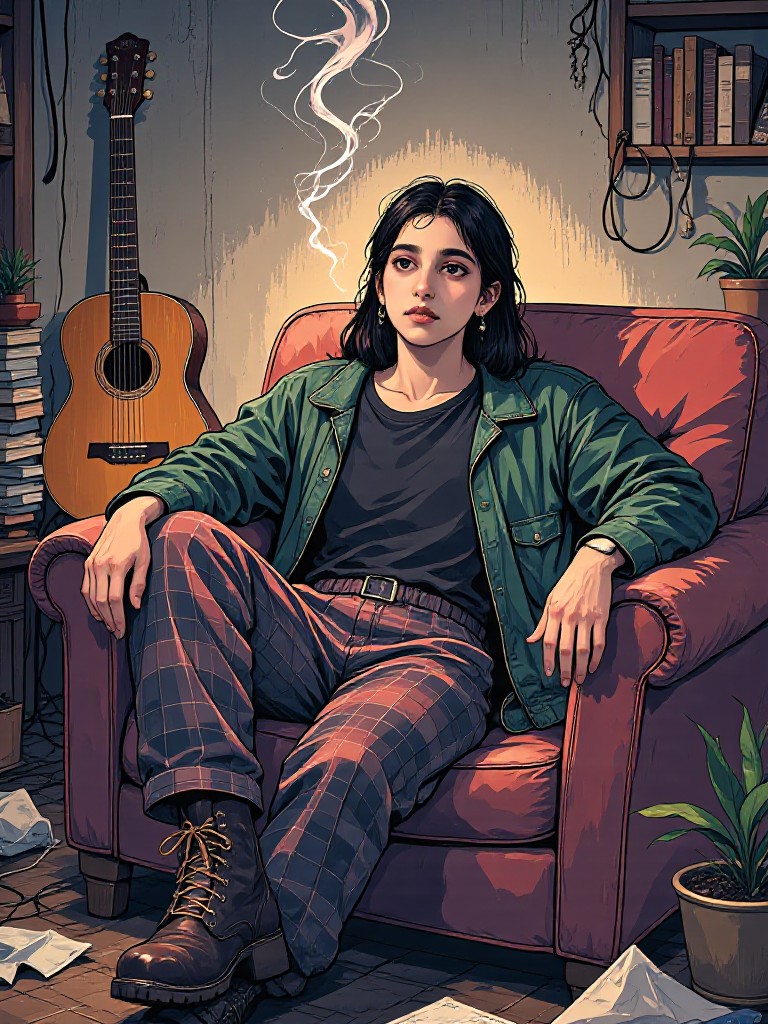 Retro Interior Illustration(Video) image