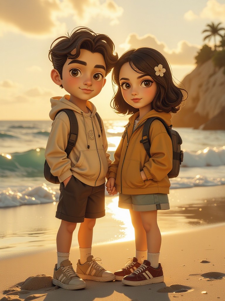 🌅 Sunset by the Sea – Holding Hands(Video) image