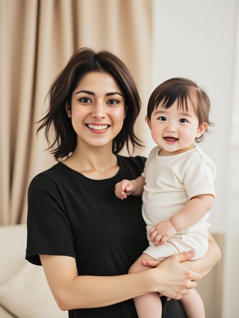  Kiss mother's face image