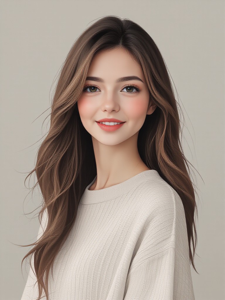 Artistic style female portrait filter (remix) image