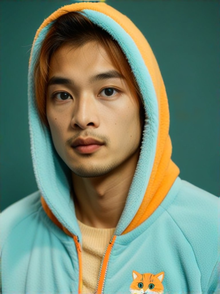 [Static Image] Orange Cat Fashion Coat (Video) image