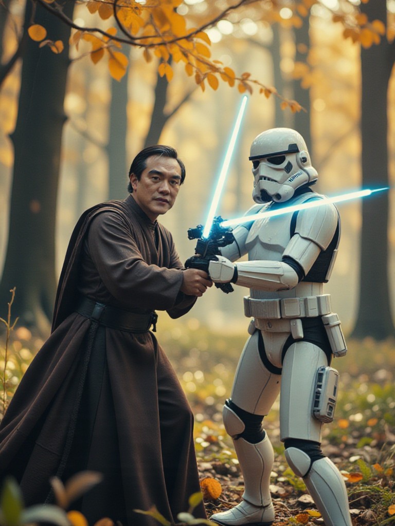 [Master_Movie Portrait]🌟The Force Confrontation: Jedi vs. Stormtrooper(Video) image