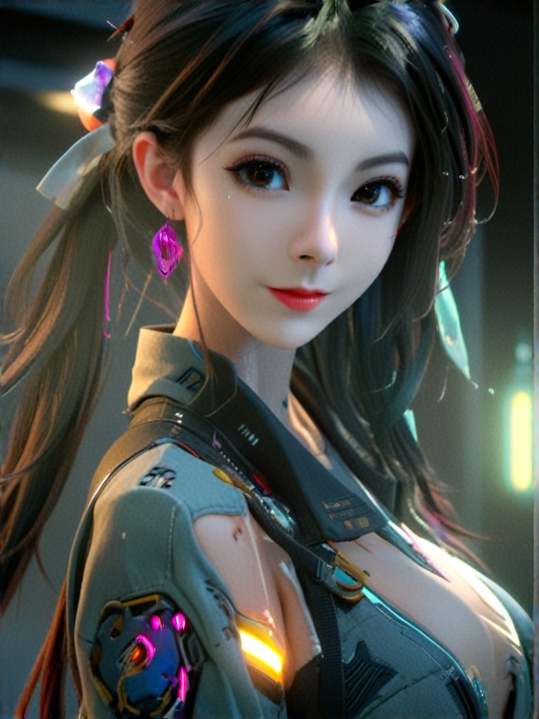 A woman with long hair wearing a jacket Long-haired woman wearing jacket(Video) image