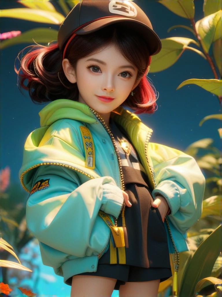 Pixar Style - Close up of a Doll Wearing a Hat and Jacket Pixar style - close up of doll wearing hat and jacket(Video) image