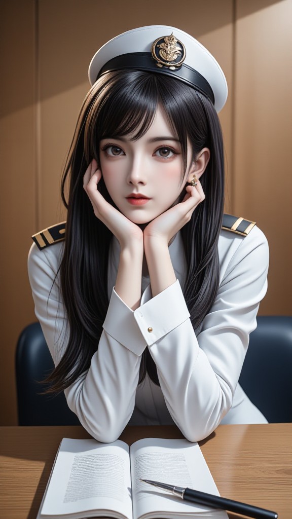 ⚓👮‍♀  Elegance and perseverance coexist! The most beautiful naval officer!   👮‍♀⚓ (Video) image