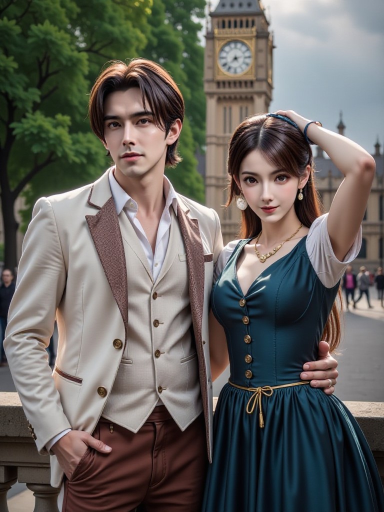 [National Featured Clothing] Romantic Couple in British Style (Video) image