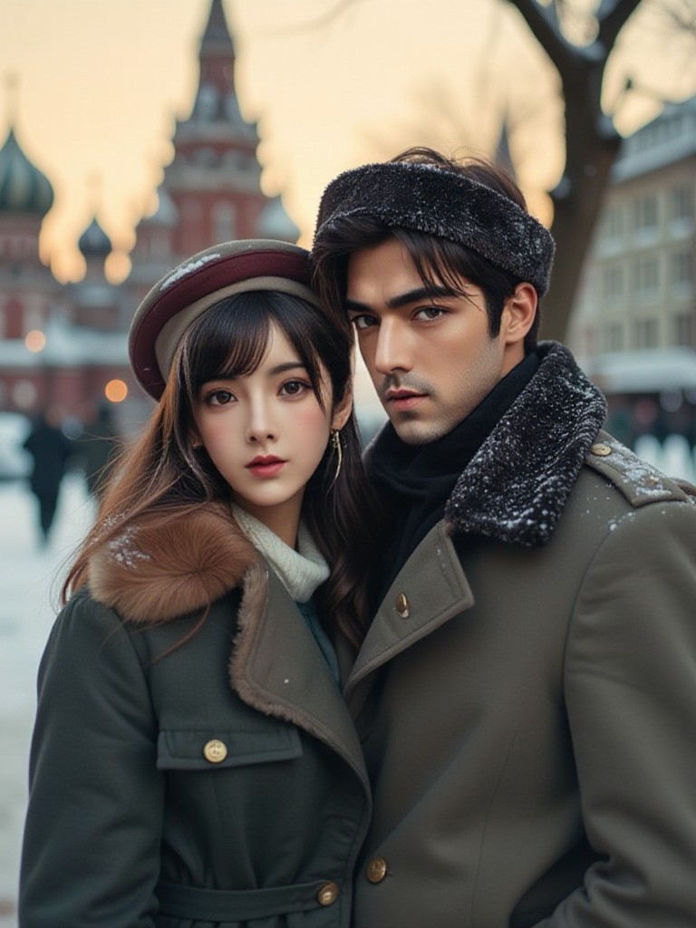 [National Characteristic Clothing] Romantic Couple in Russian Style (Video) image