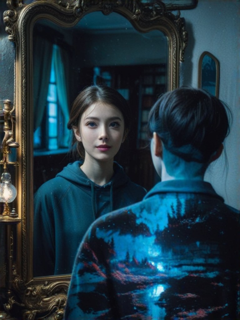 [Static Realistic Style] Magic Mirror in the Castle (Handsome and Beautiful Version) - So handsome/so beautiful! Is it me in the mirror!!!!! (Video) image