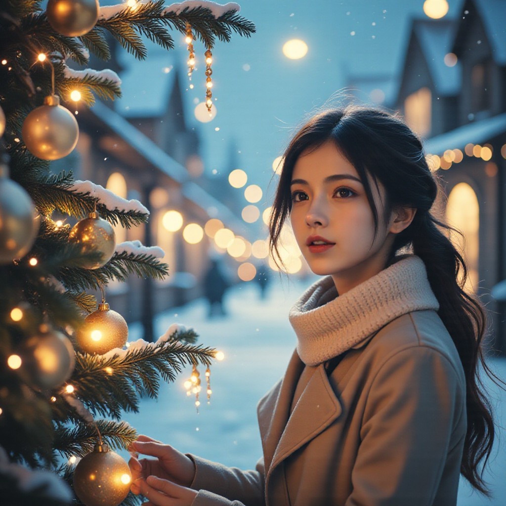 [Master_Movie Portrait Art] 🎄  On a brightly lit Christmas night, capture the most beautiful holiday dreams! (Video) image