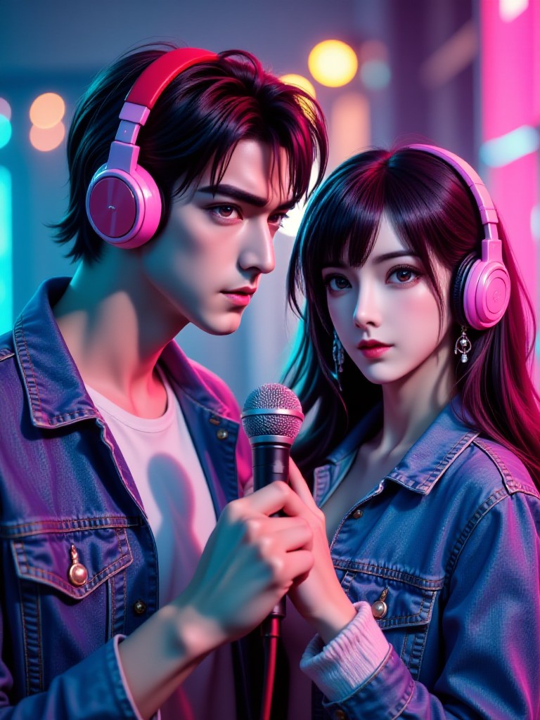 Neon Love Song · Sound Wave Heartbeat "(Video) image