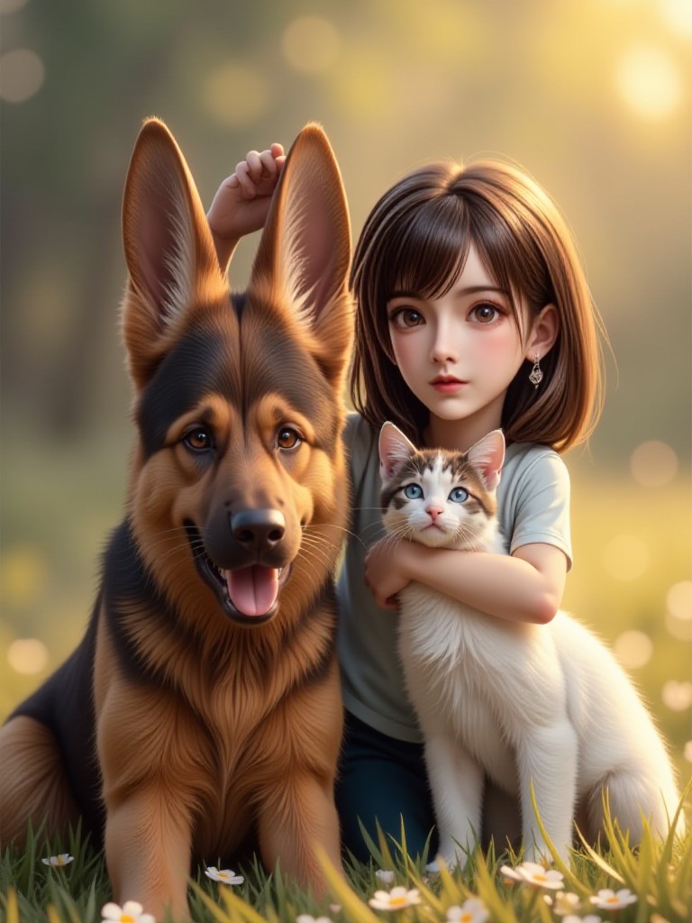 🌿🐶🐱  The warmest childhood memories are right at this moment!   💖✨ (Video) image