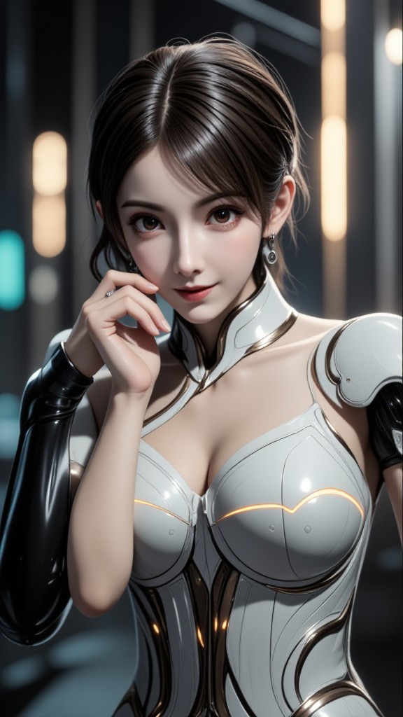 The Divine Domain Project: Star Ring Observer Sci-fi Beauty  × Fantasy Realism  Portrait combination (Video) image