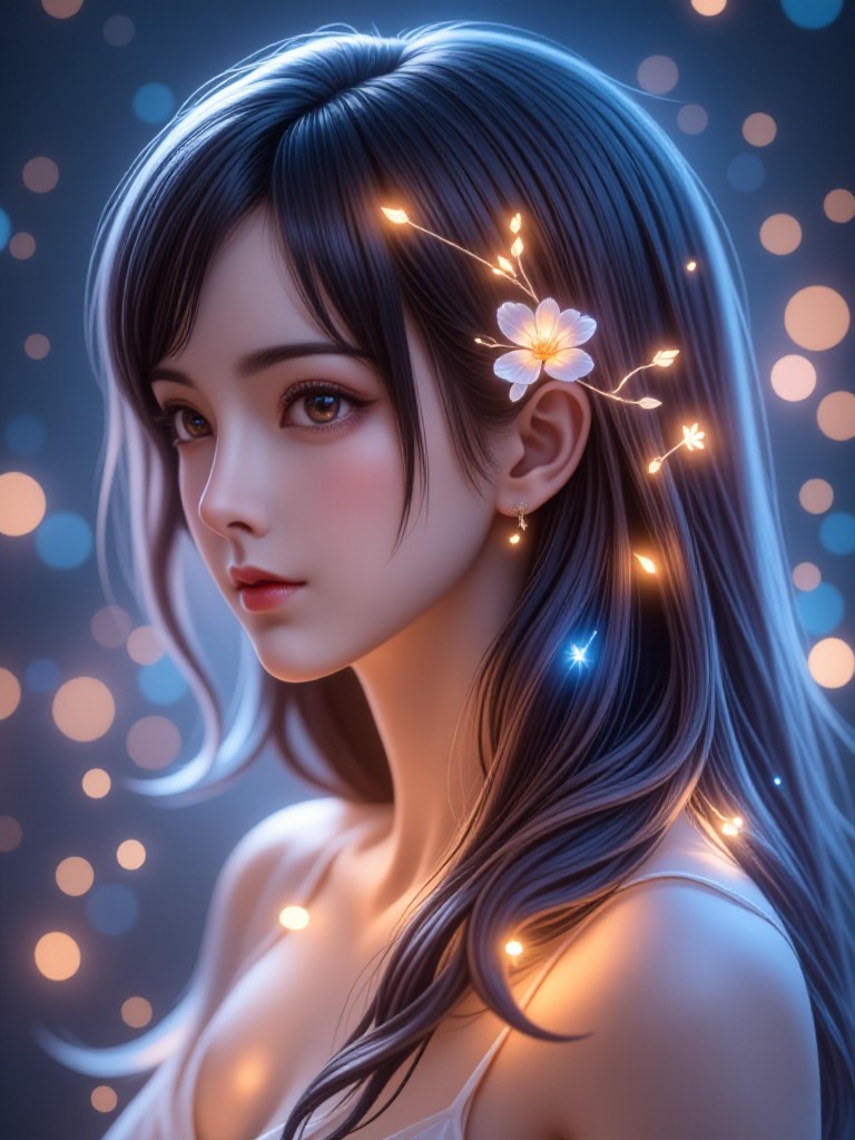 Misty Dream Language: She Blooms at Night "- Mist Whisper Art  Mix and match module (Video) image