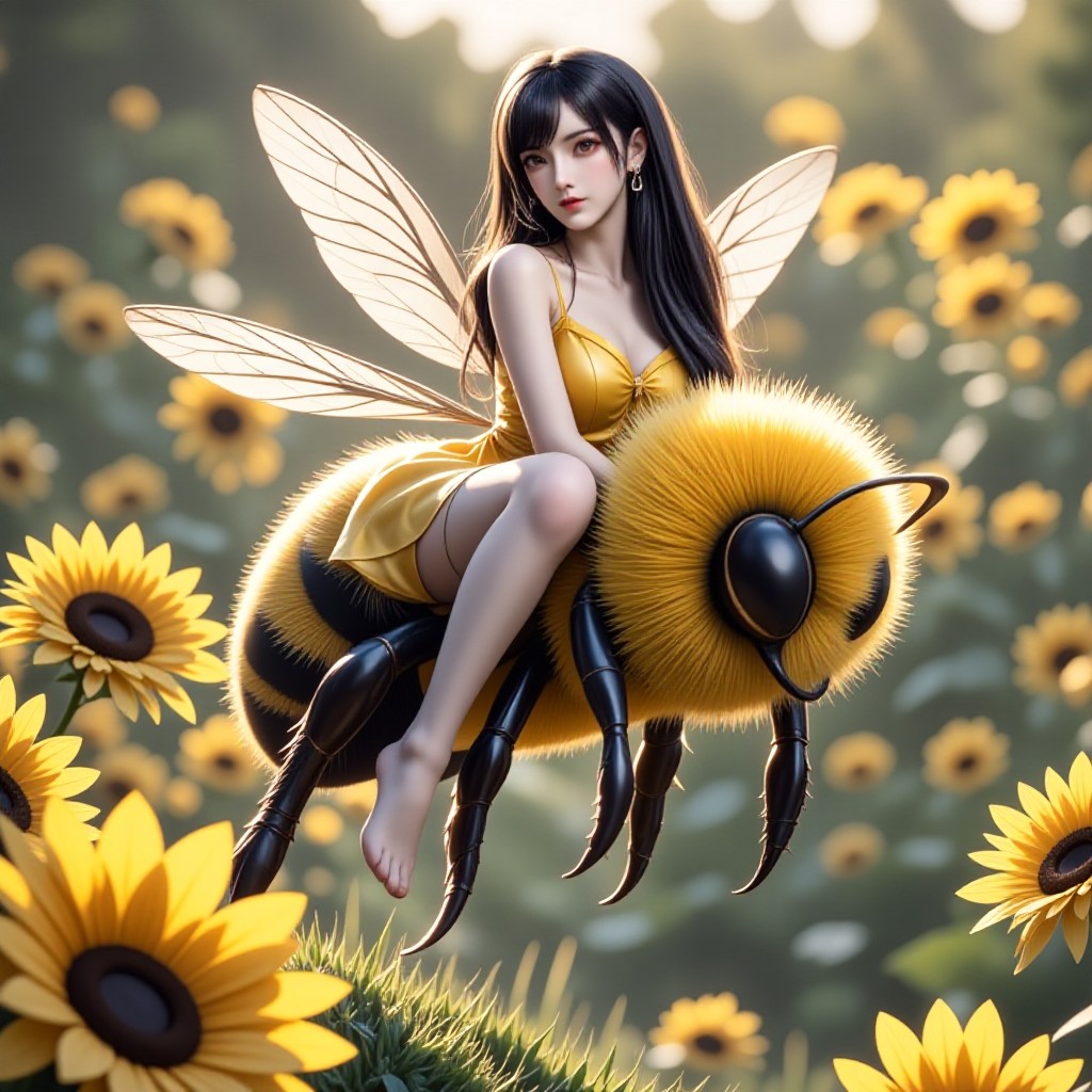 「Sunflower Fairy Ride」—  Sunflower Elf's Riding Adventure (Video) image