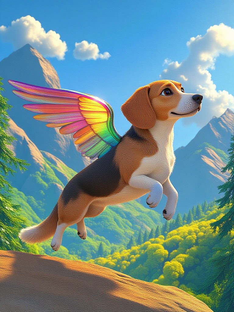 beagle fly image