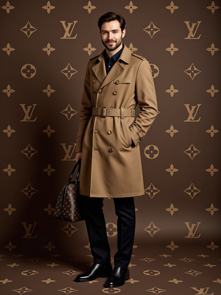 You in an LV trench coat image