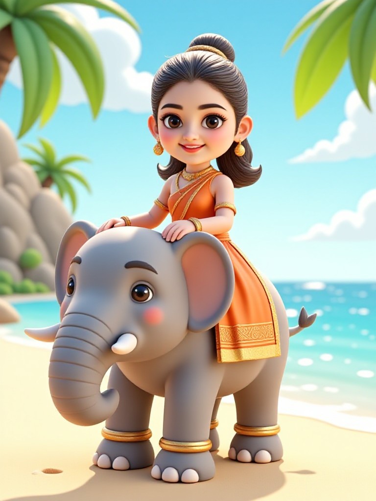 Dance with elephant image