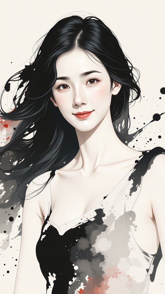 Ink wash women image