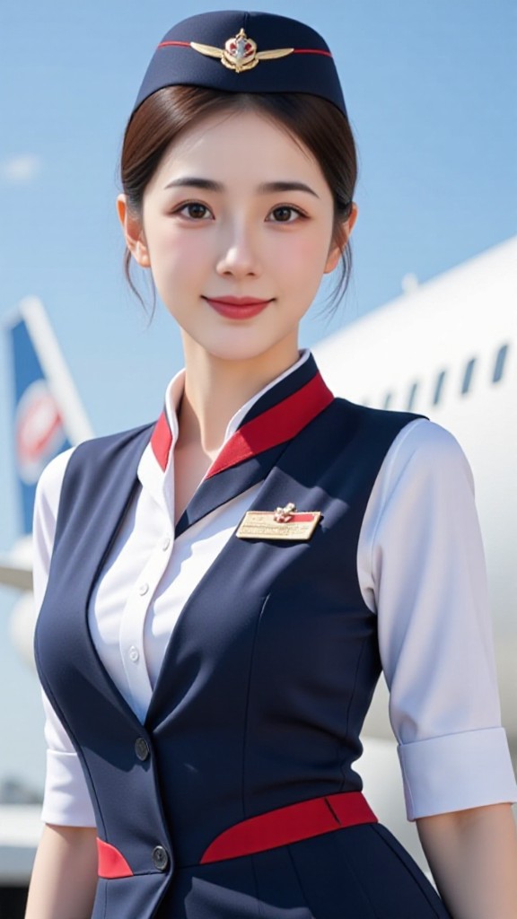 airline stewardess image