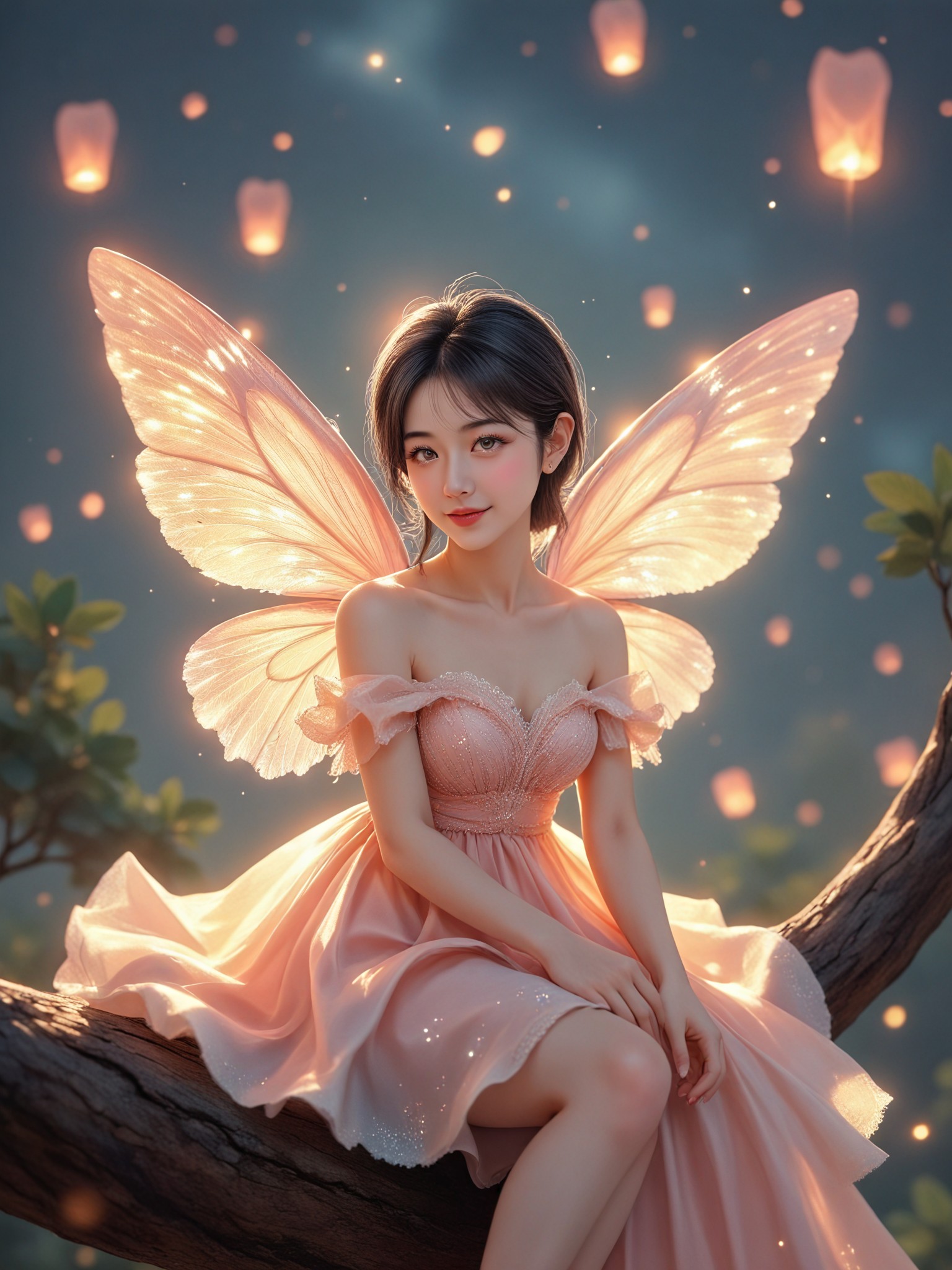 Peach Fairy releases sky lanterns image
