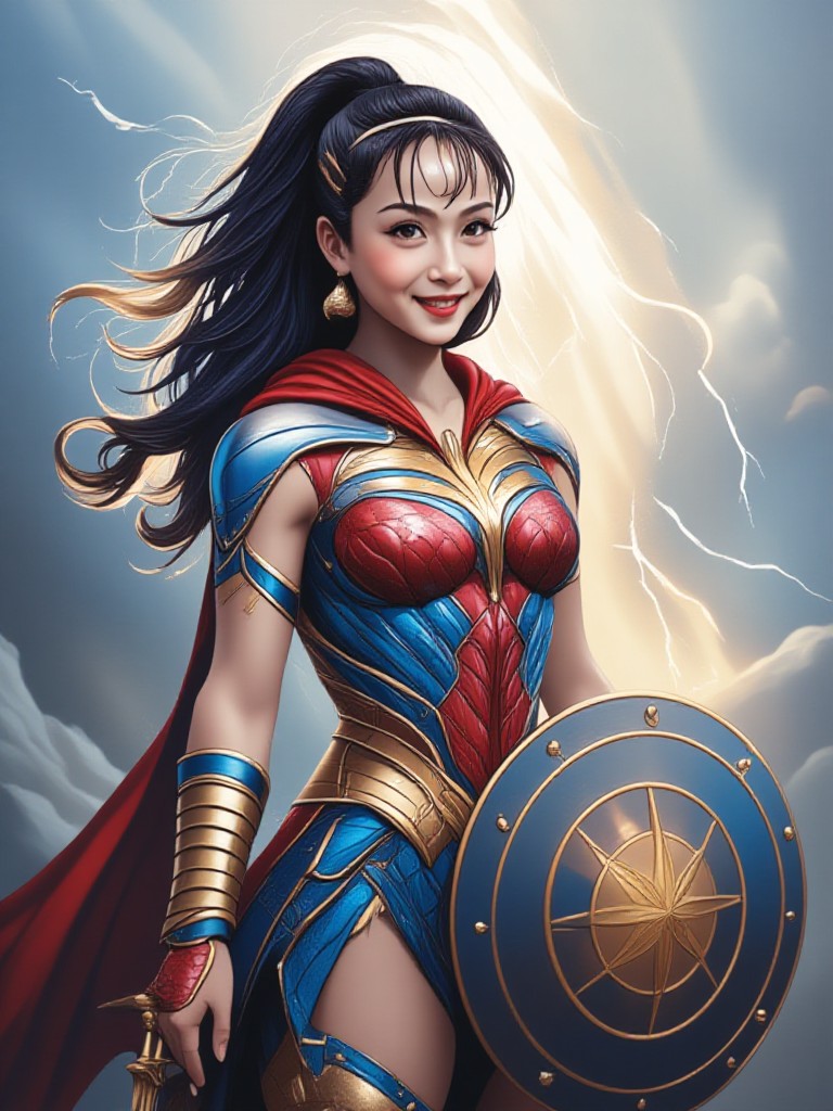 Goddess Arrival | Realistic Anime Heroic Style image