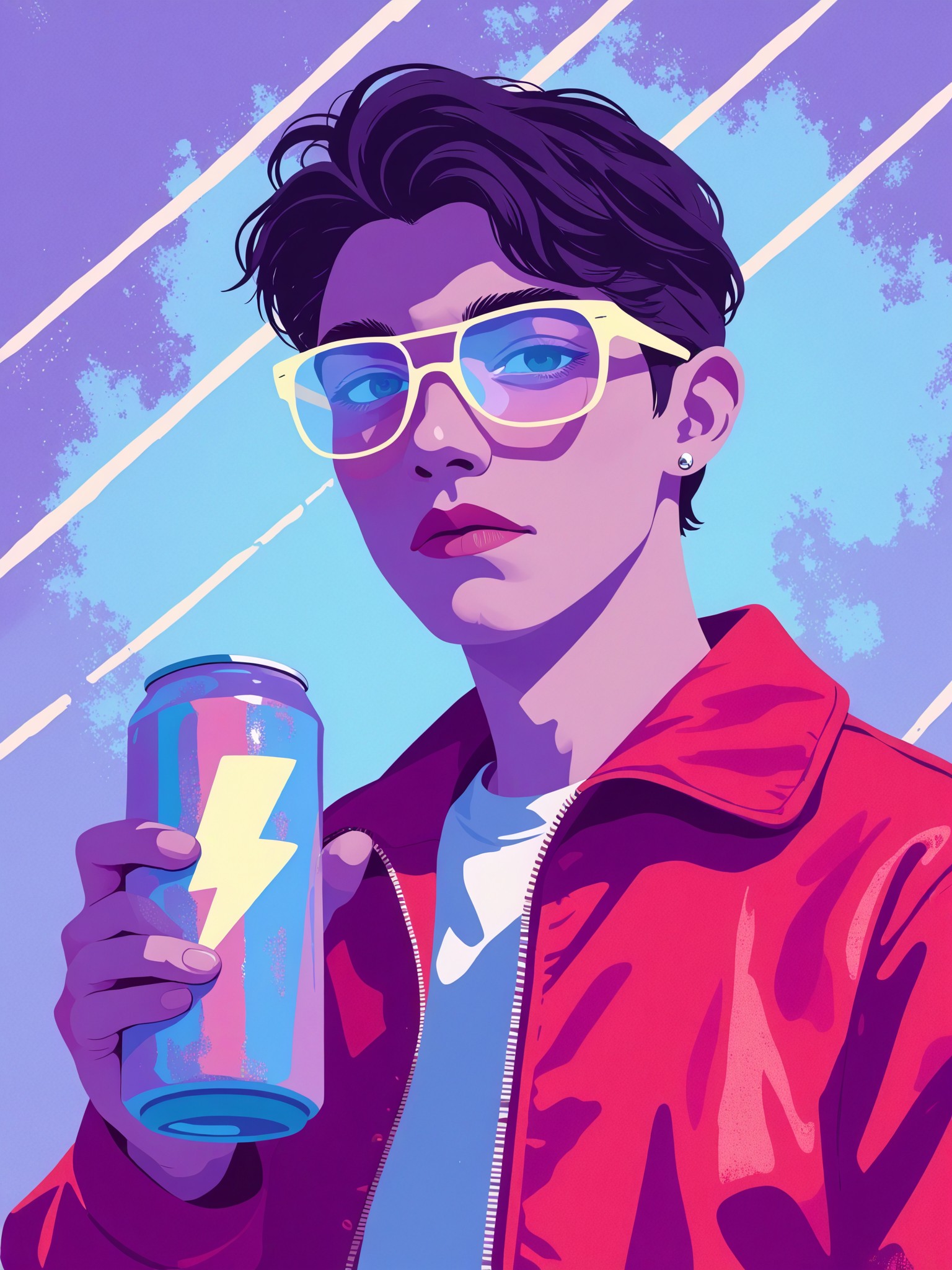 Pop Art Ad Illustration Style Portrait image