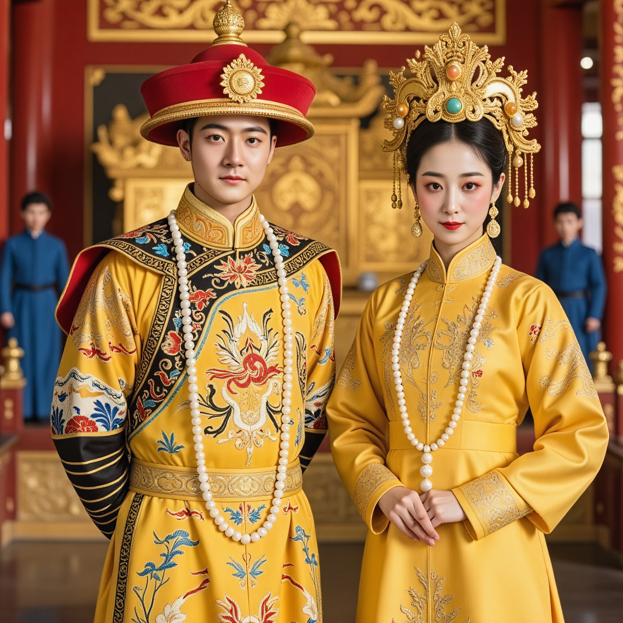 Emperor and Empress of the Qing Dynasty image