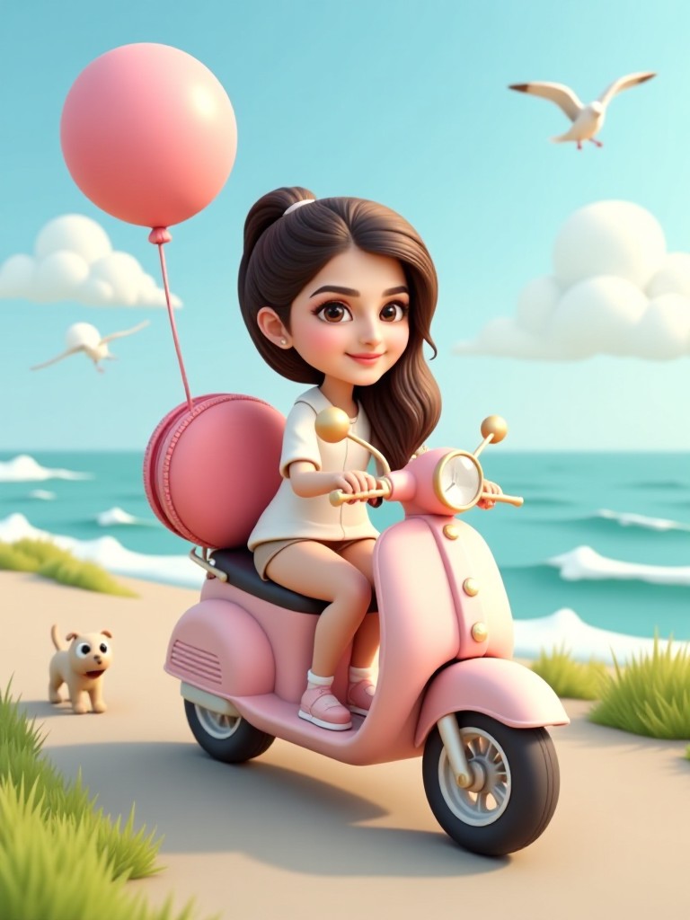 You riding a motorcycle. image