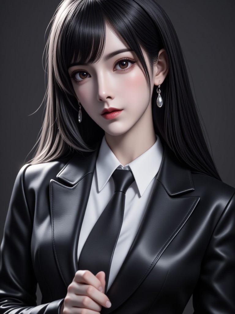 AI Animated version - Fashionable and capable female spy· Master Realistic portrait style image