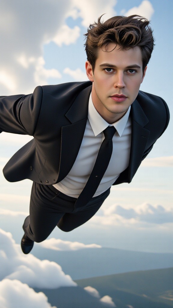 Superman in a suit image