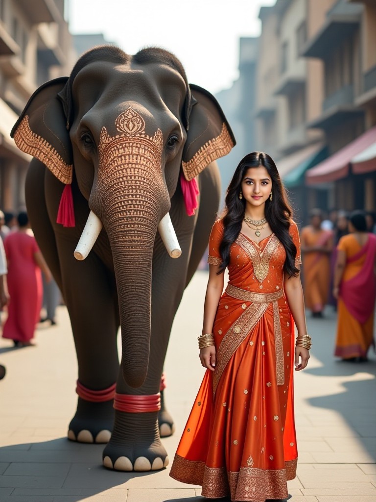 Together with the elephant image