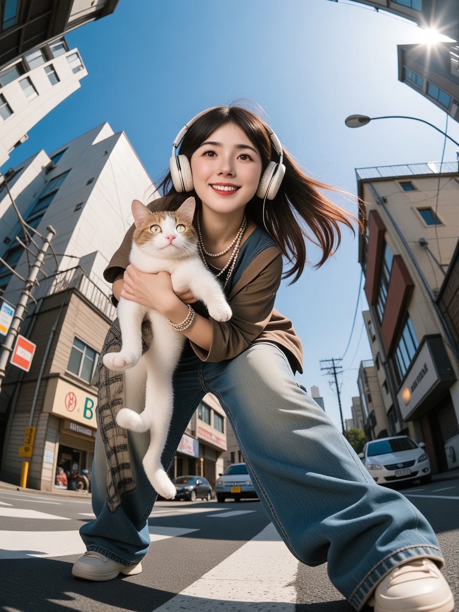 Loli under wide-angle lens image