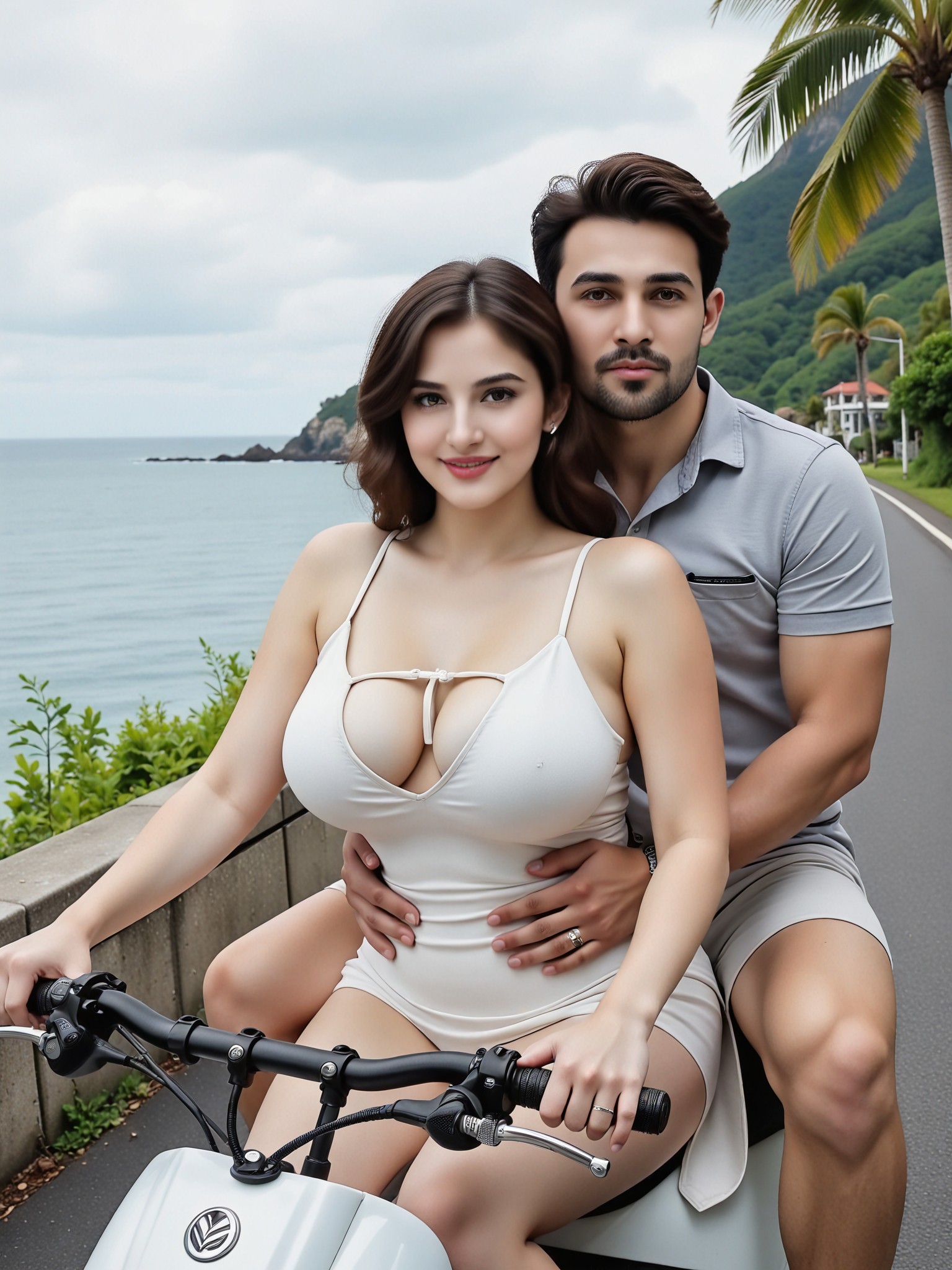 Cycling by the sea P3 image