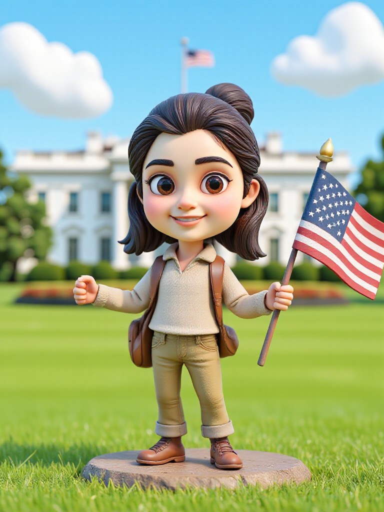 A photo of me with the White House~ image