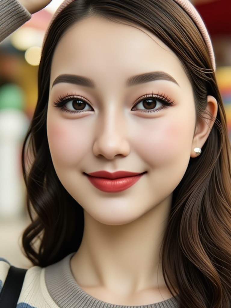 Pink beret girl(remix) image