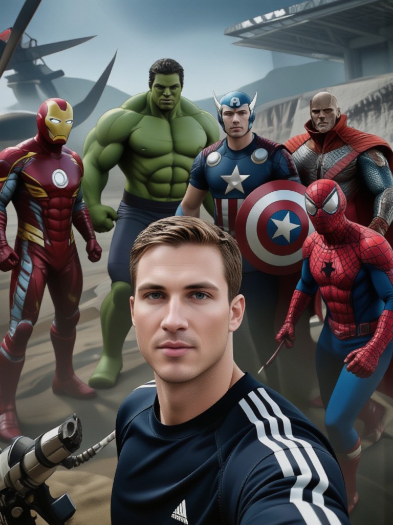 Take a photo with a superstar image