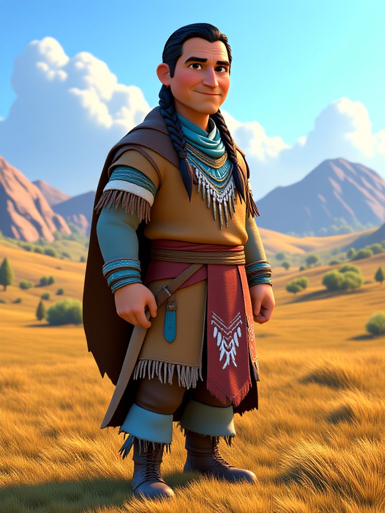 3D American Indian image