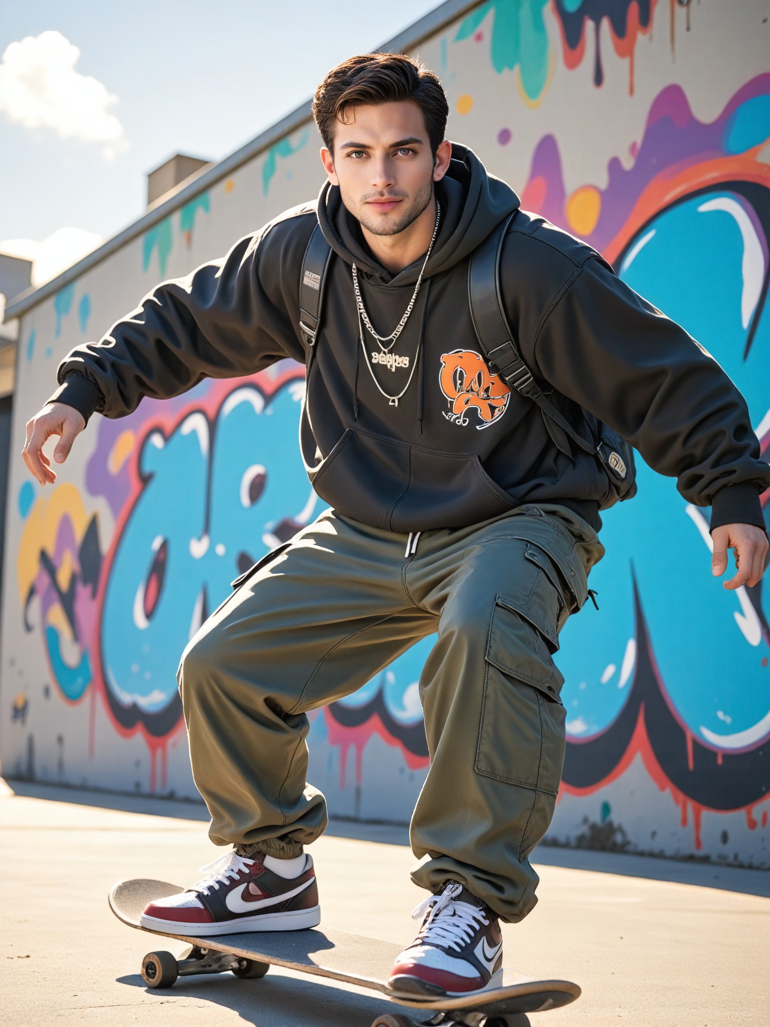 Skateboarding joy image