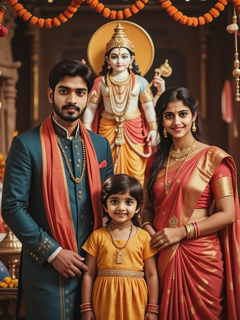  Janmashtami festival Family image