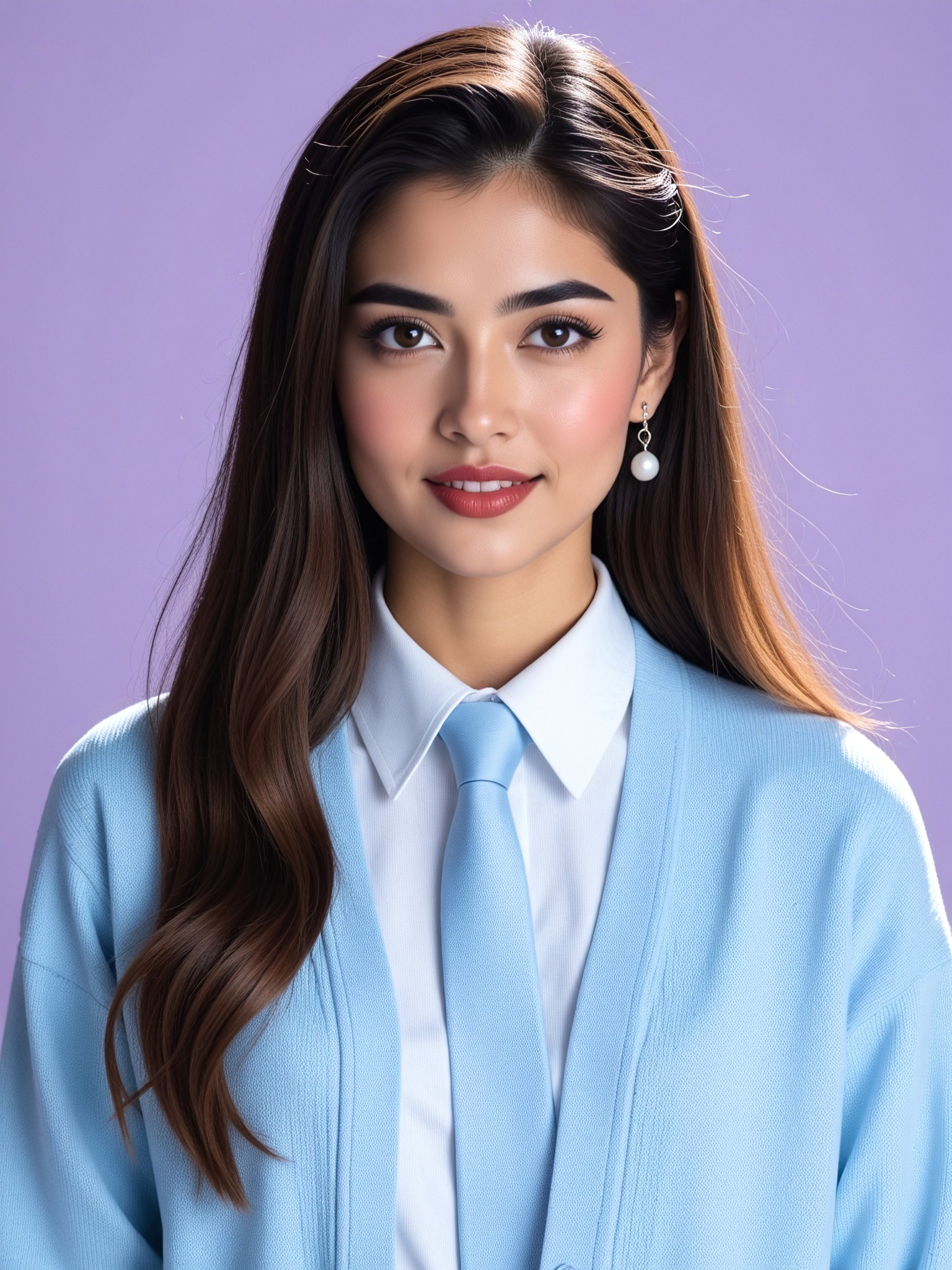 Clear and lovely ID photo image