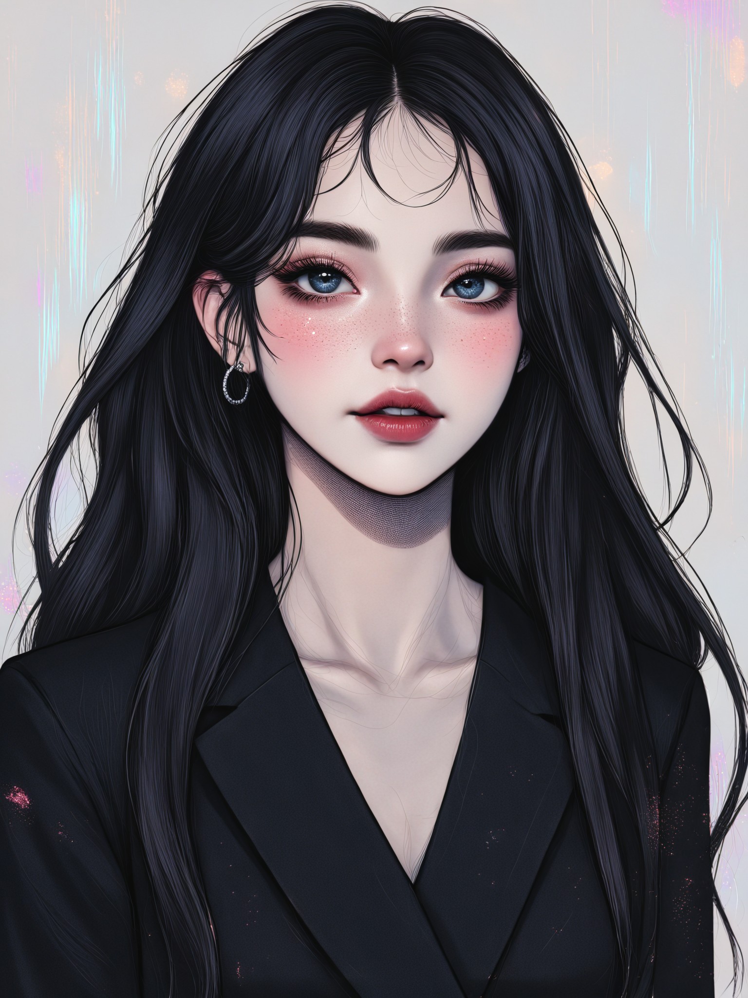 Neon Glitch Portrait image